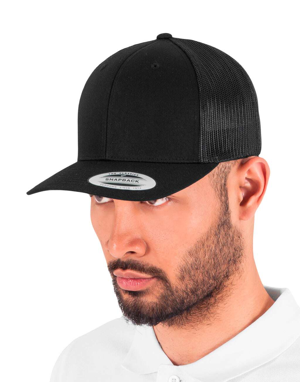 Retro Trucker in Farbe White