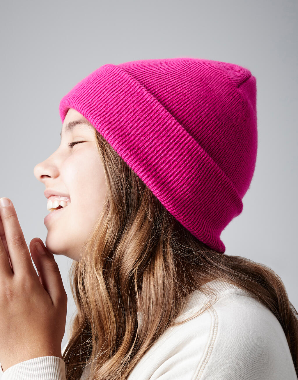 Junior Original Cuffed Beanie in Farbe Black