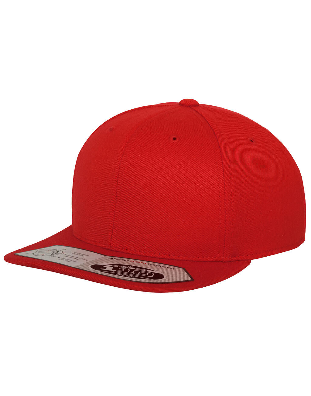 Fitted Snapback in Farbe White