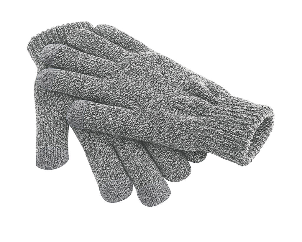 TouchScreen Smart Gloves in Farbe Heather Grey