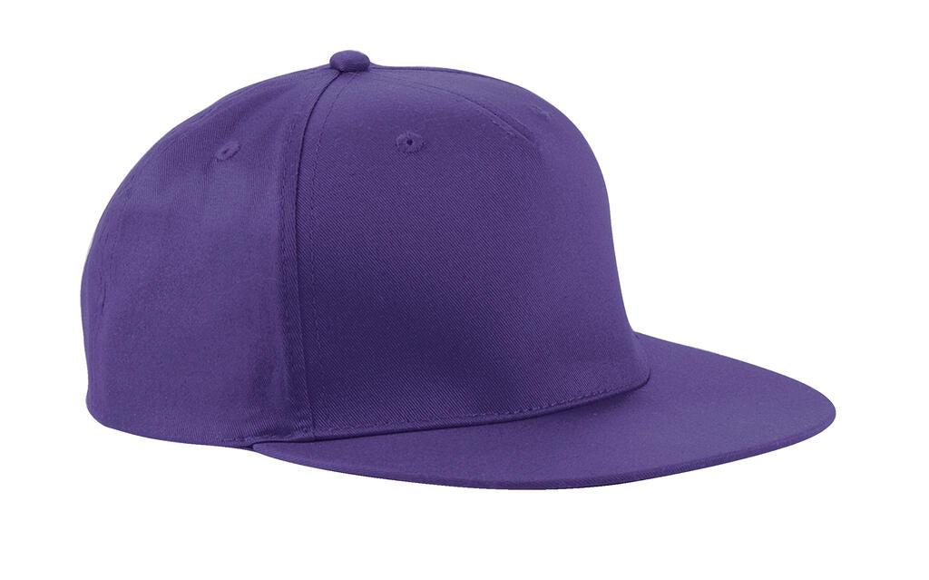 5 Panel Snapback Rapper Cap in Farbe Purple