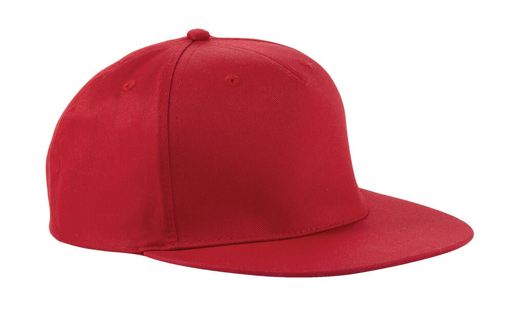 5 Panel Snapback Rapper Cap in Farbe Classic Red