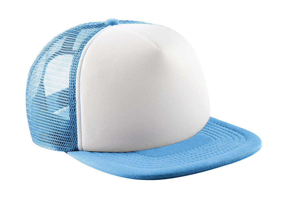 Vintage Snapback Trucker in Farbe Sky Blue/White