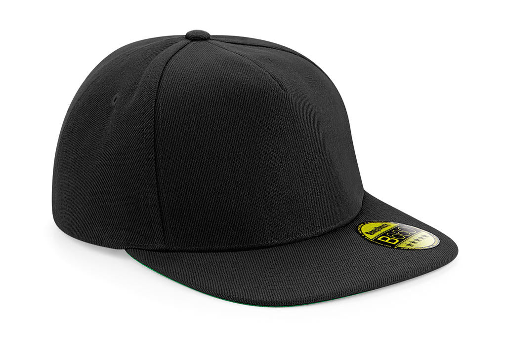 Original Flat Peak Snapback in Farbe Black/Black/Black