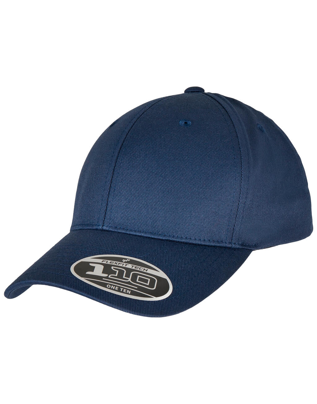 110 Curved Visor Snapback in Farbe Black