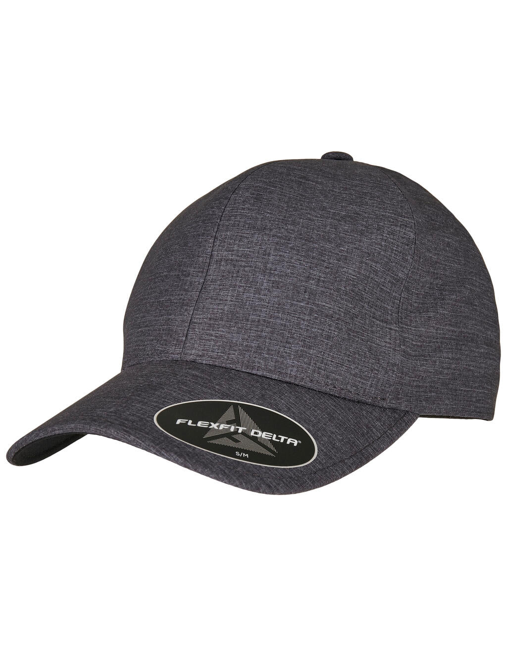 Flexfit Delta Melange Cap in Farbe Melange Charcoal