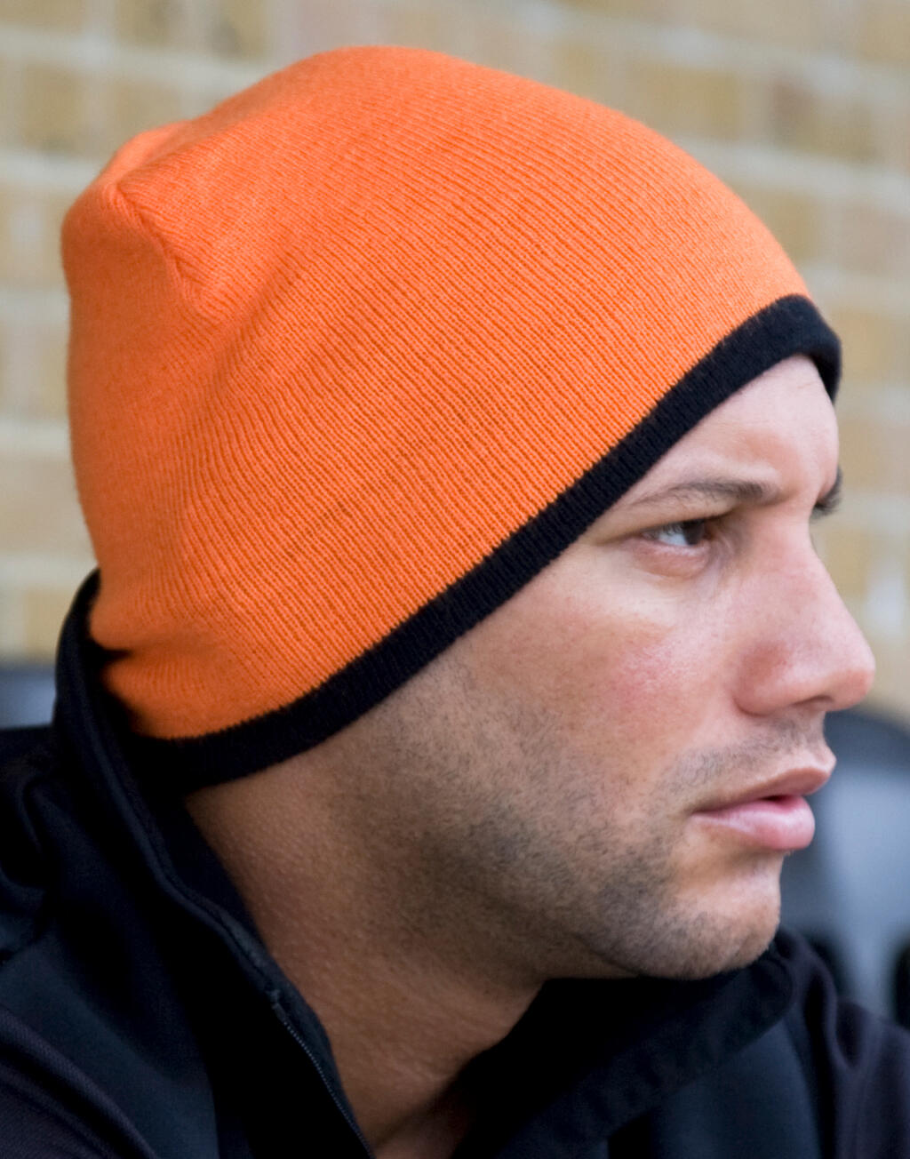 Reversible Fashion Fit Hat in Farbe Black/Yellow
