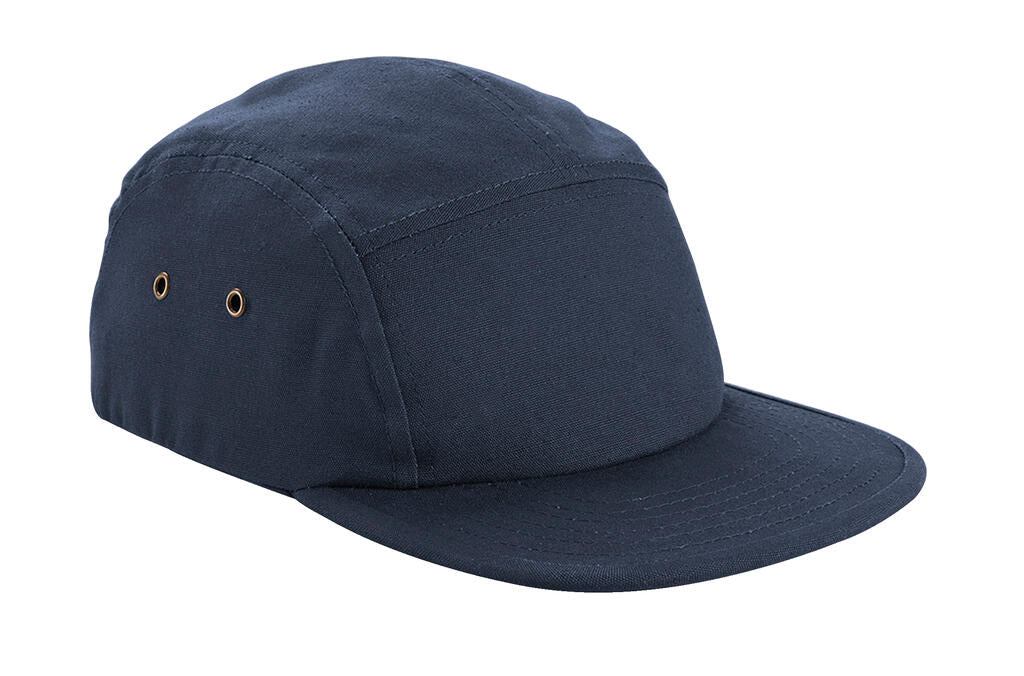 Canvas 5 Panel Cap in Farbe Navy