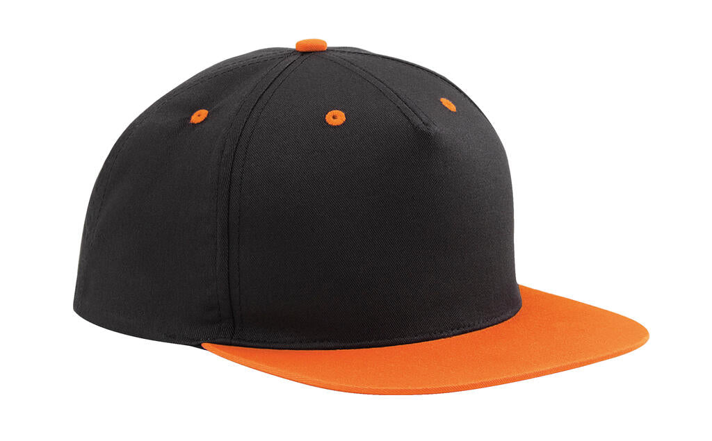 5 Panel Contrast Snapback in Farbe Black/Orange