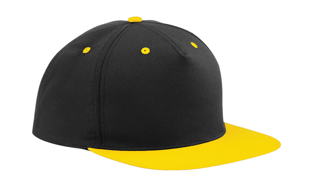 5 Panel Contrast Snapback in Farbe Black/Yellow