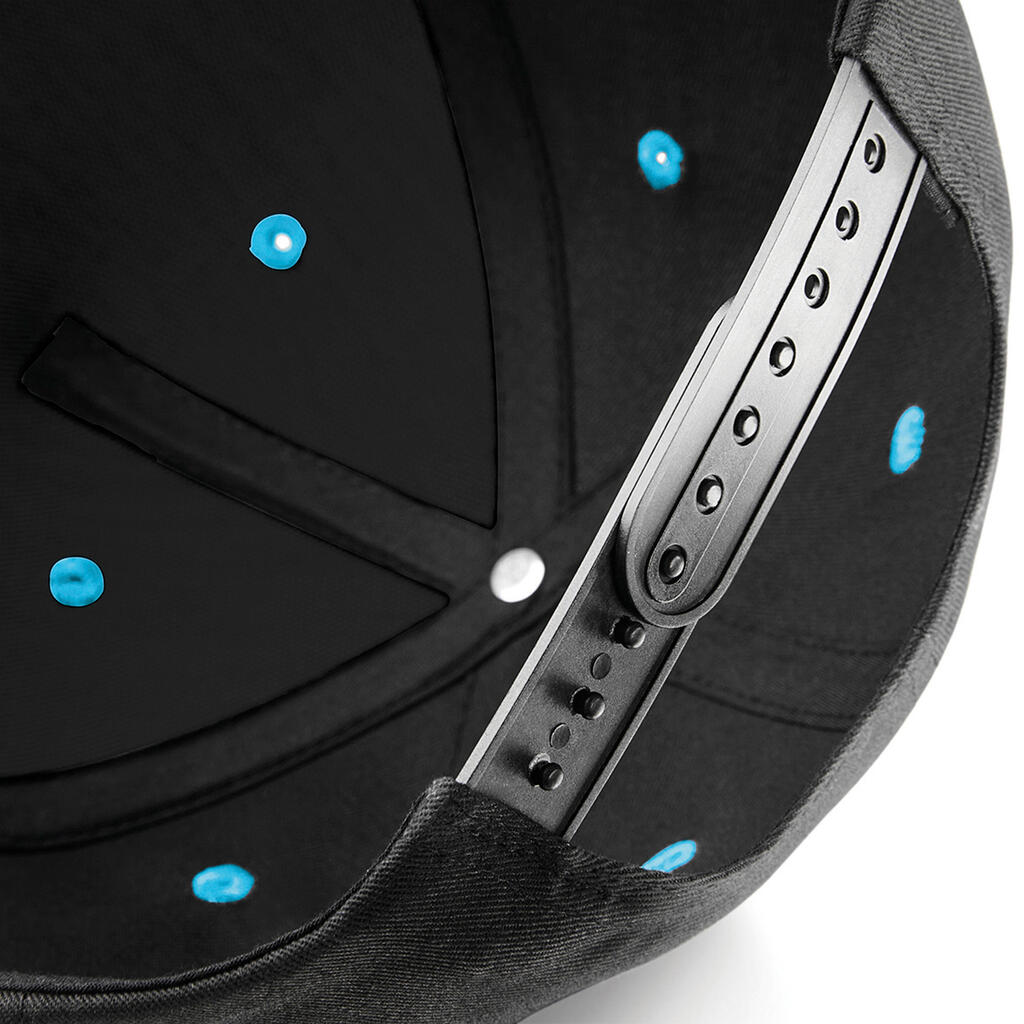 5 Panel Contrast Snapback in Farbe Black/Grey