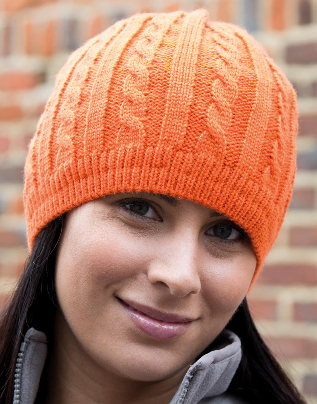 Mariner Knitted Hat in Farbe Grey/Black