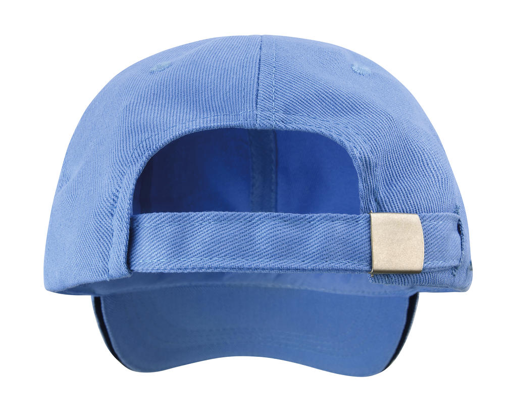 Heavy Cotton Drill Cap in Farbe Black/Red