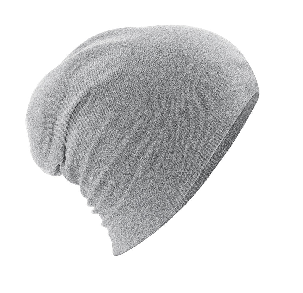 Hemsedal Cotton Slouch Beanie in Farbe Heather Grey