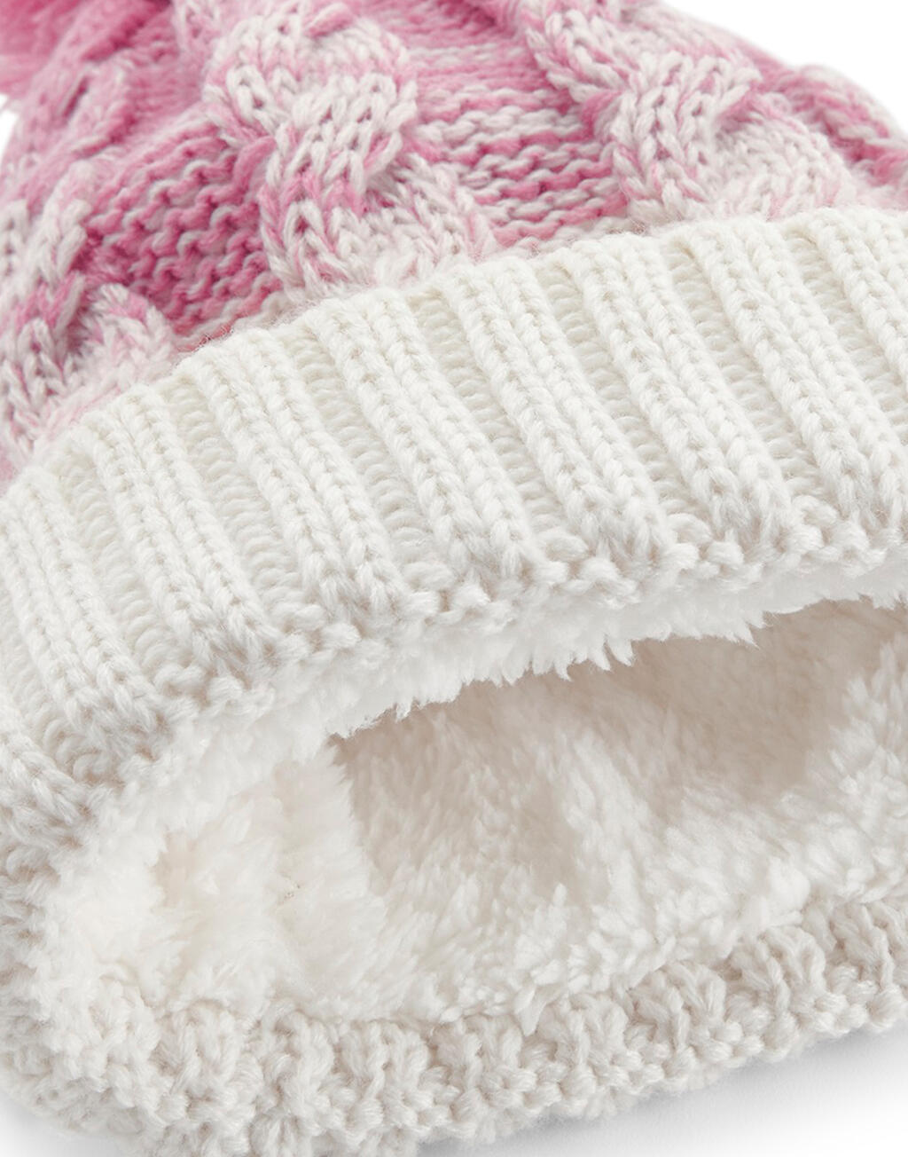 Ombré Beanie in Farbe Black/Light Grey