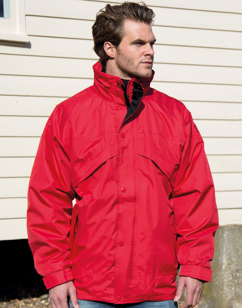 3-in-1 Jacket with Fleece in Farbe Black