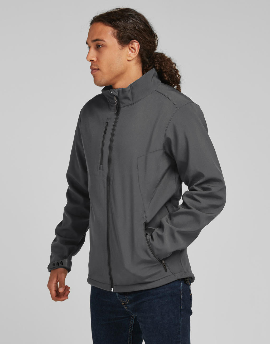 Men's Softshell Jacket in Farbe Black