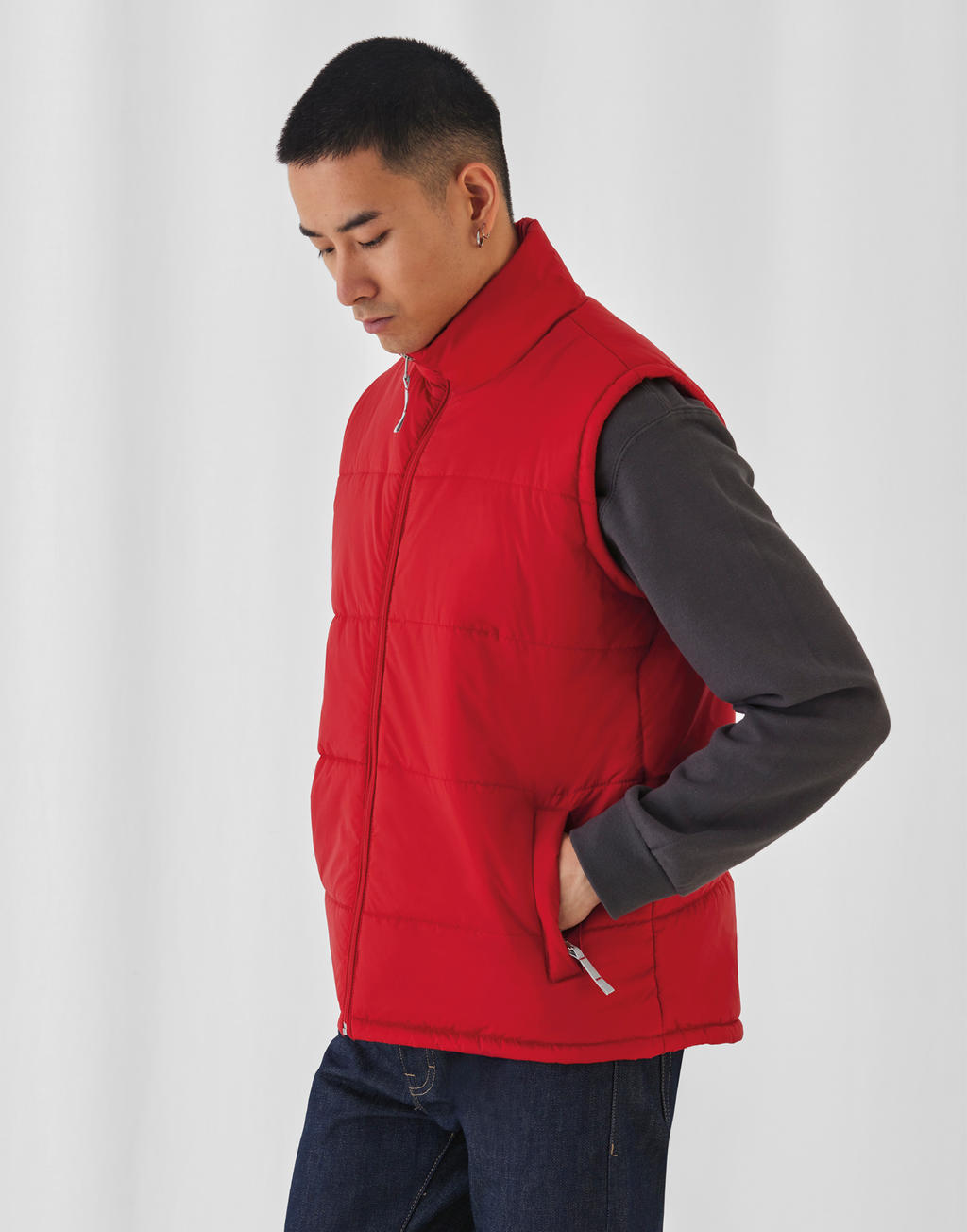 Bodywarmer/men in Farbe White