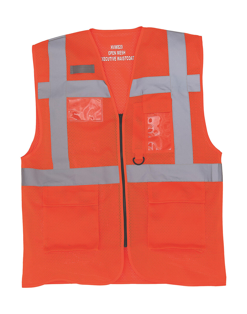 Fluo Open Mesh Executive Waistcoat in Farbe Fluo Orange