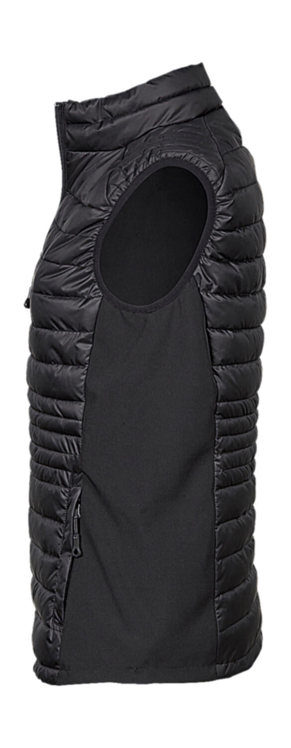 Ladies' Crossover Bodywarmer in Farbe Black/Black