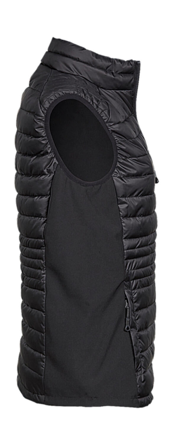 Ladies' Crossover Bodywarmer in Farbe Black/Black