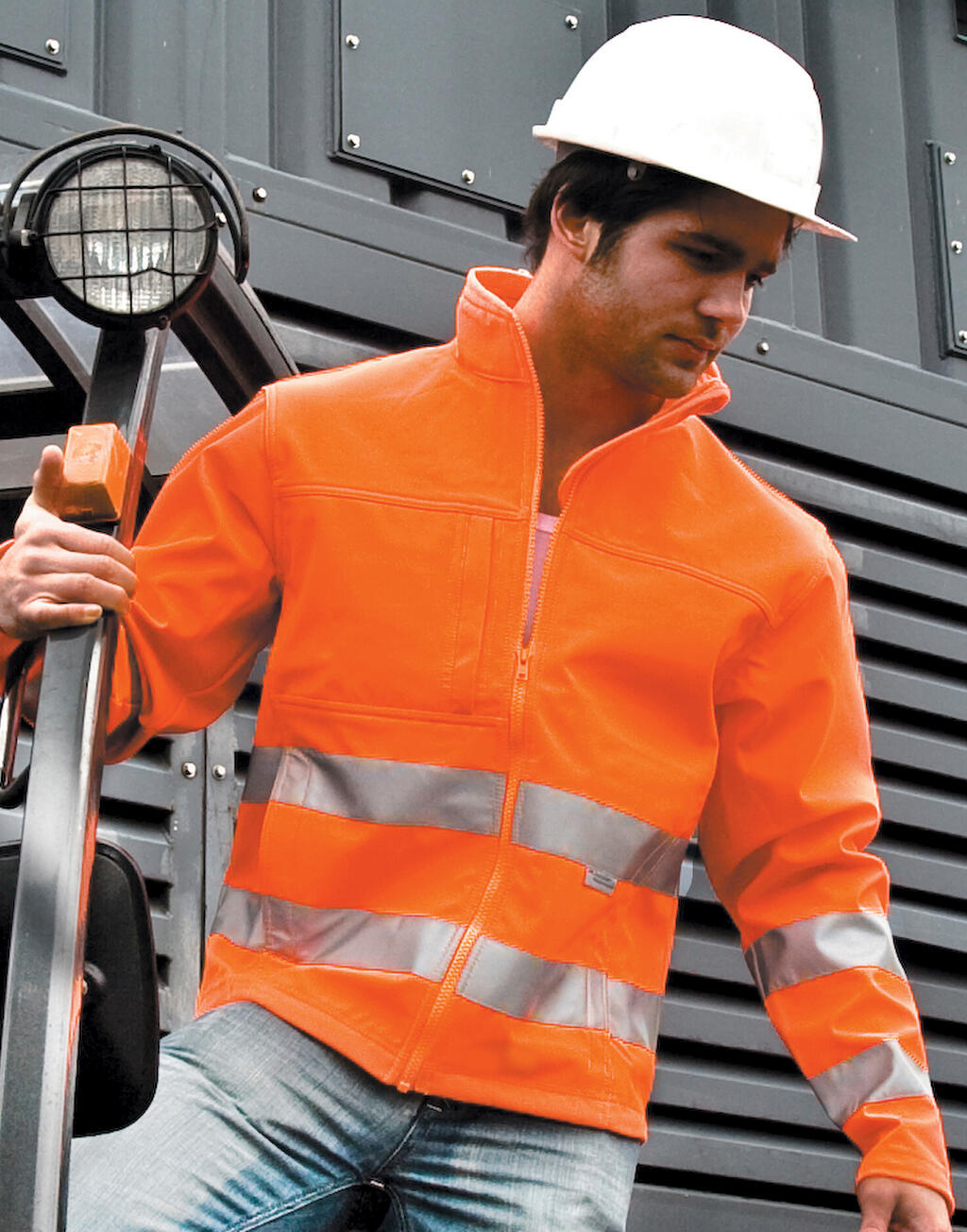 Hi-Vis Softshell Jacket in Farbe Fluorescent Orange