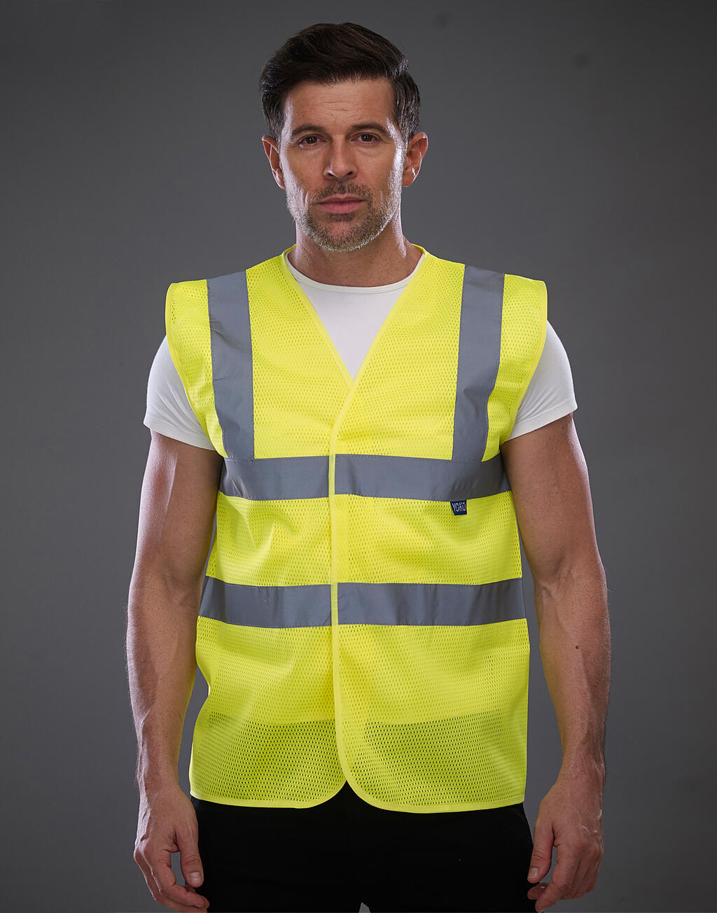 Fluo Open Mesh Waistcoat in Farbe Fluo Orange