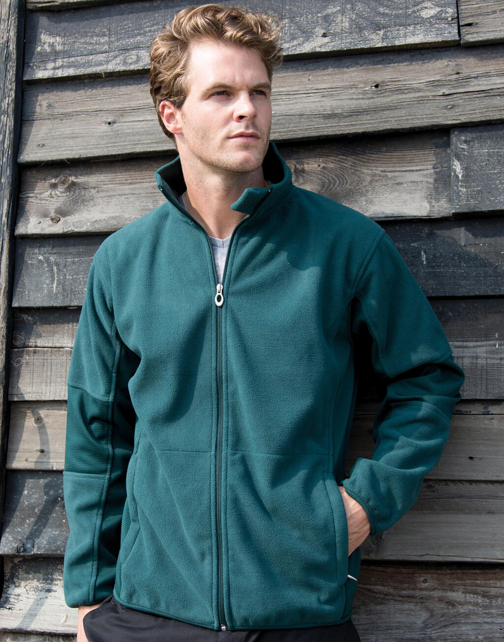 Osaka Combed Pile Soft Shell in Farbe Black