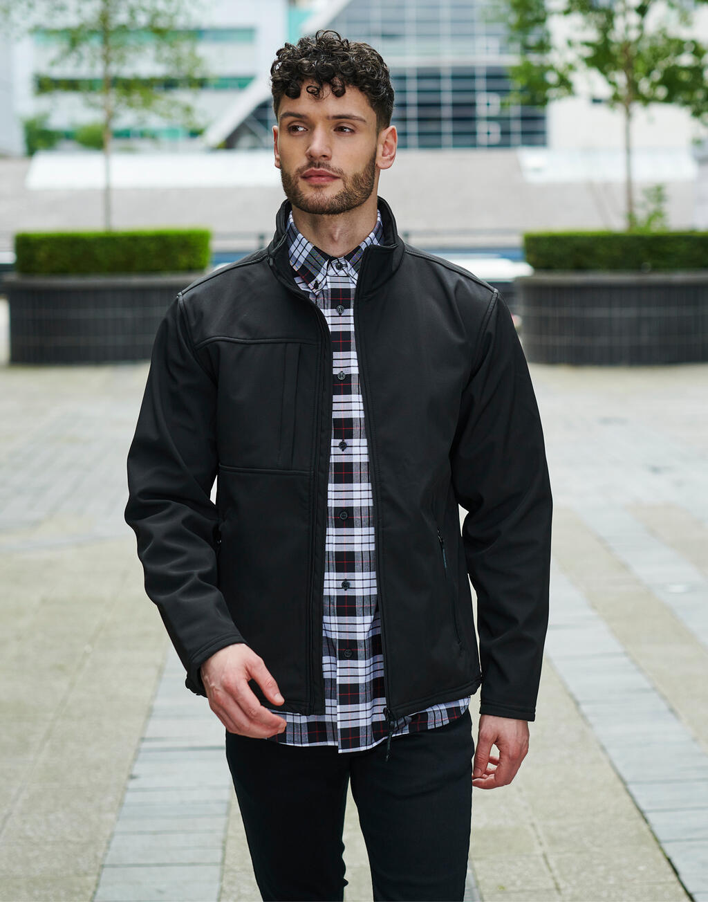 Octagon II Softshell in Farbe Black/Black