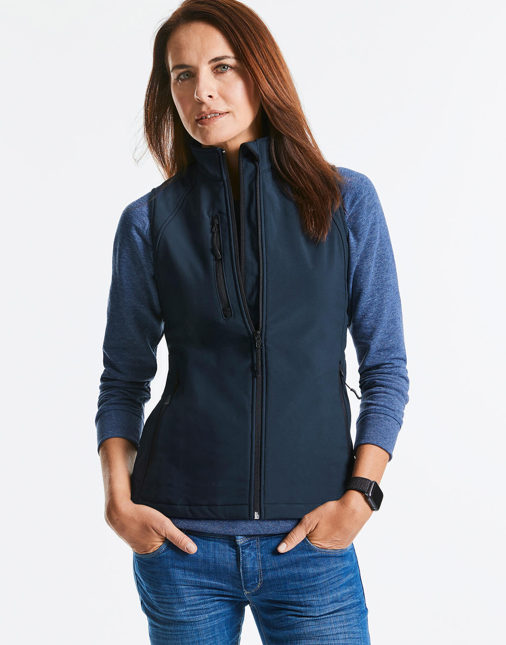 Ladies' Softshell Gilet in Farbe Black