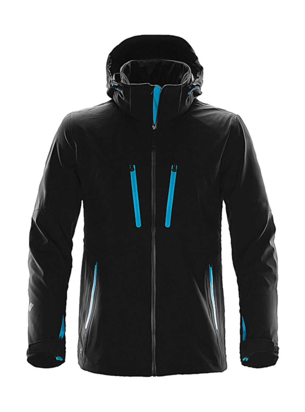 Patrol Softshell Jacket in Farbe Black/Electric