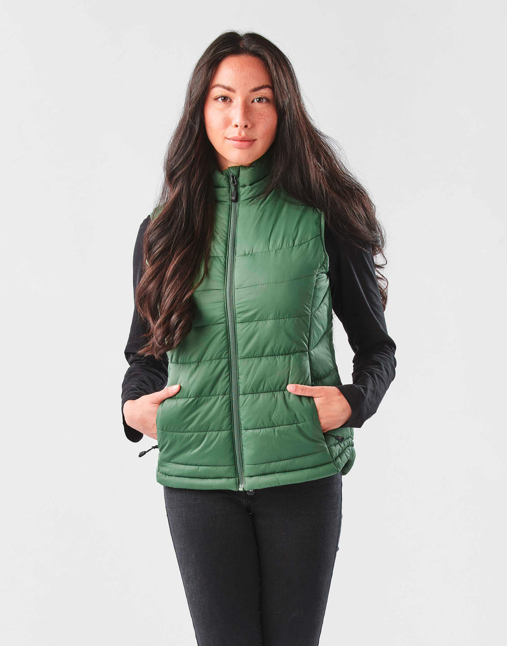 Women's Stavanger Thermal Vest in Farbe Black