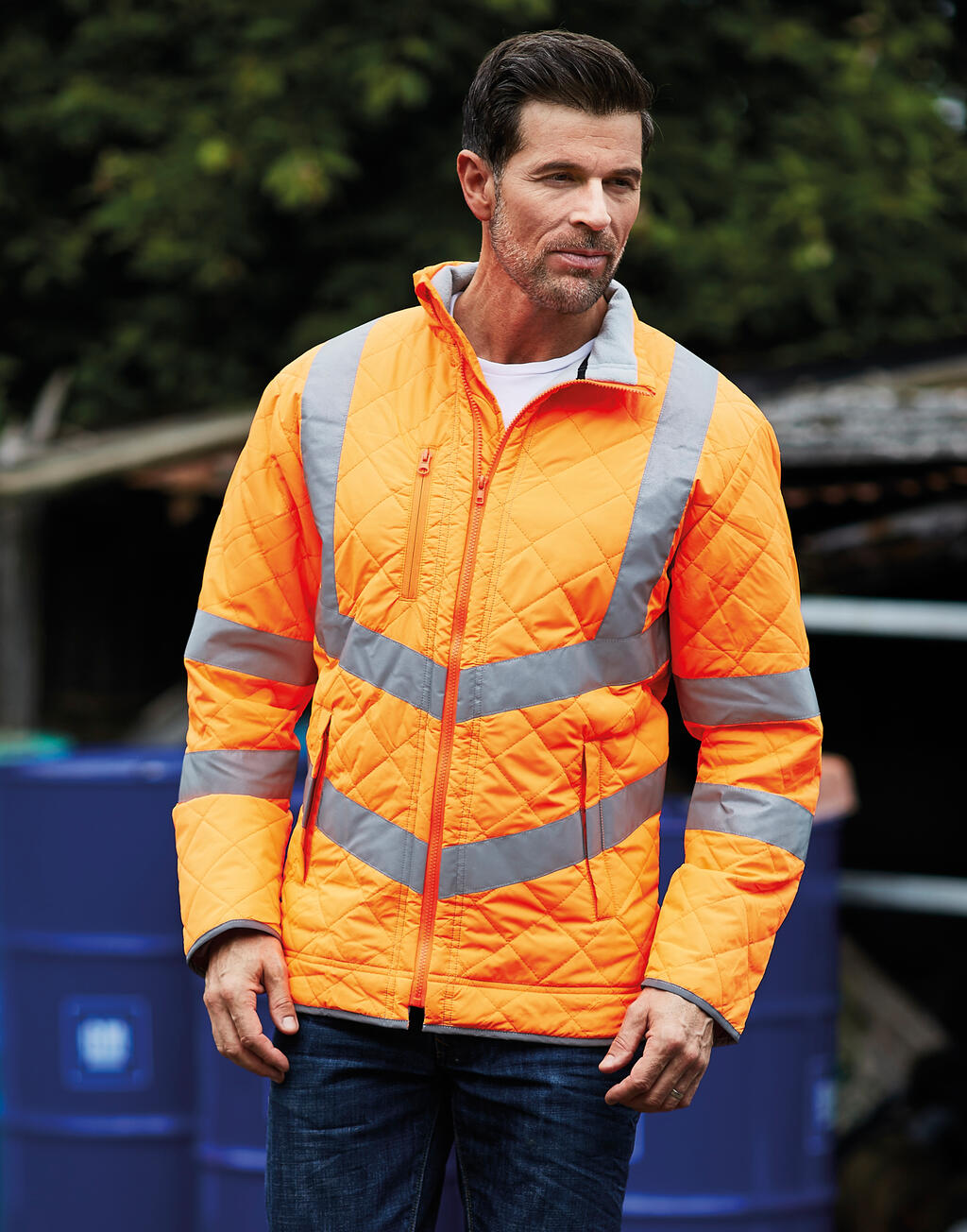Fluo Kensington Jacket in Farbe Navy