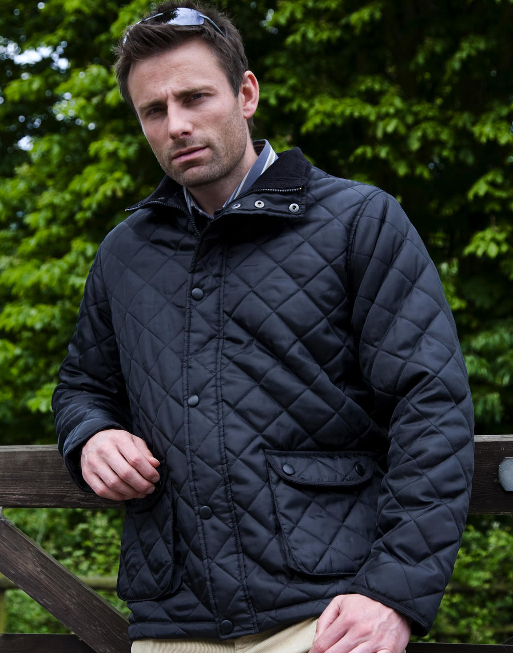 Urban Cheltenham Jacket in Farbe Black