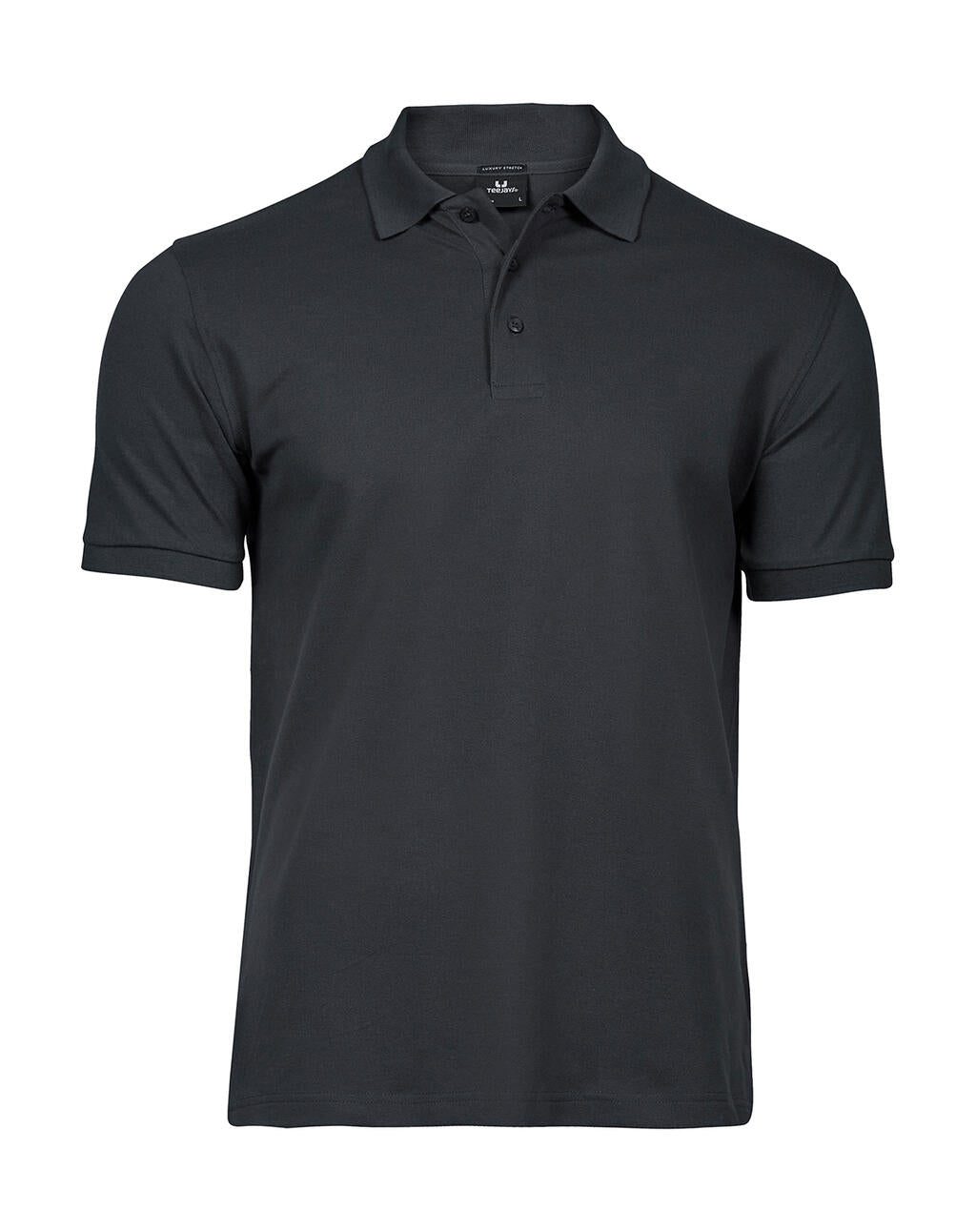 Luxury Stretch Polo in Farbe Dark Grey