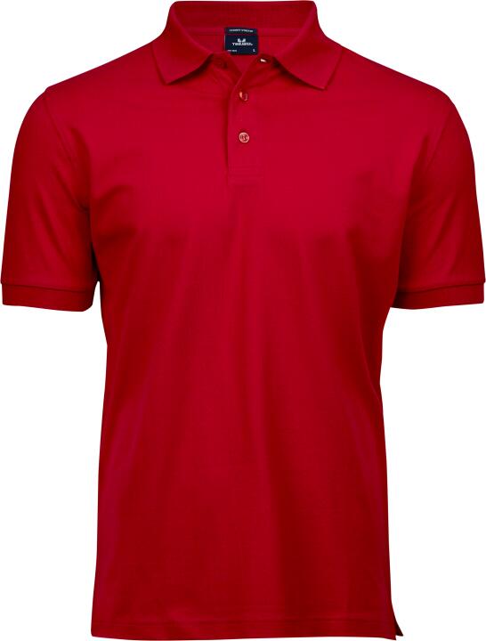 Luxury Stretch Polo in Farbe Red