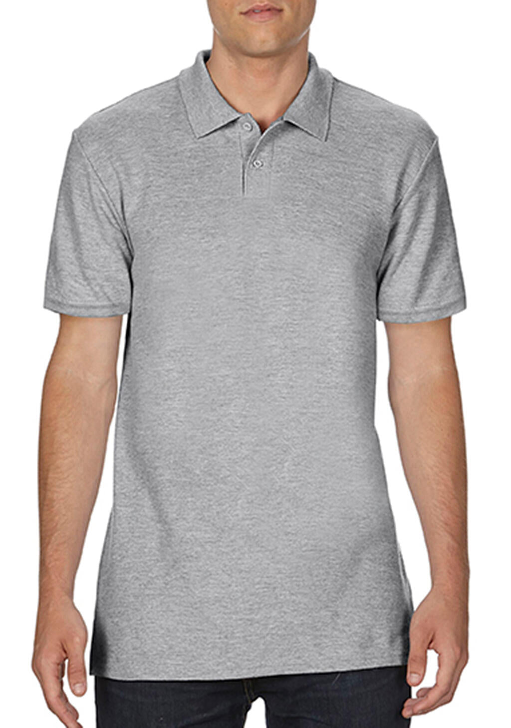 Softstyle Adult Pique Polo in Farbe Sport Grey