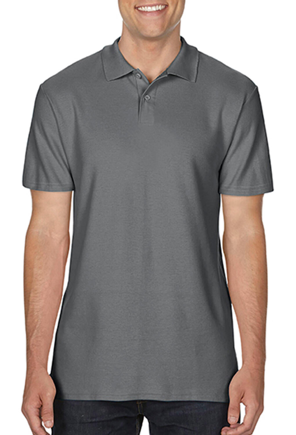 Softstyle Adult Pique Polo in Farbe Charcoal
