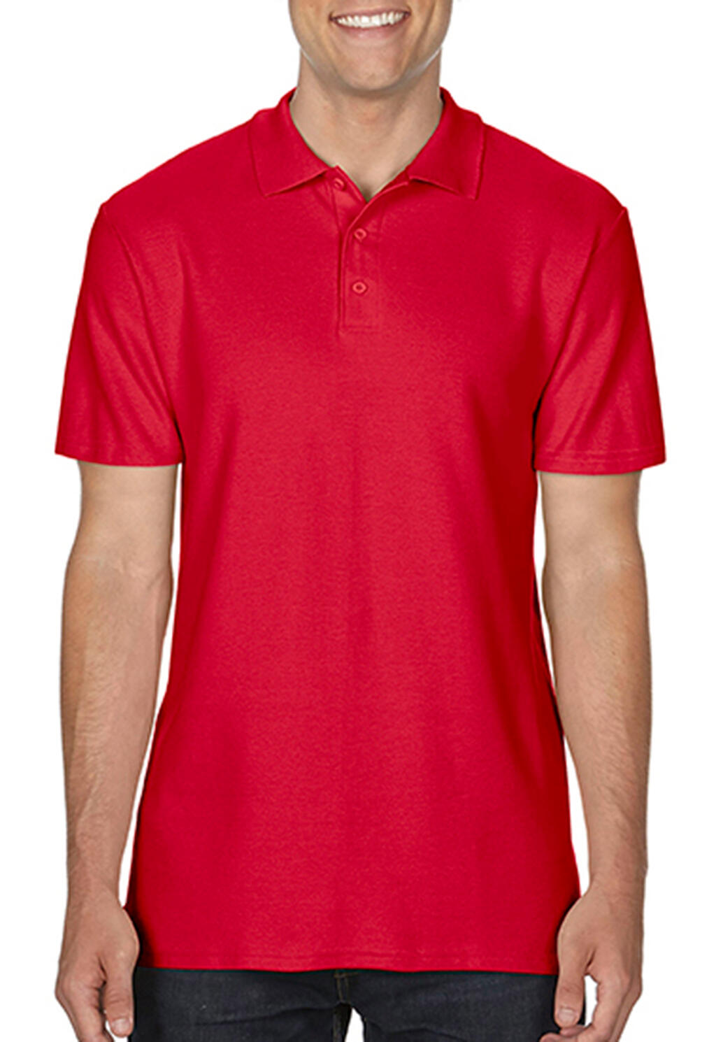 Softstyle Adult Pique Polo in Farbe Red