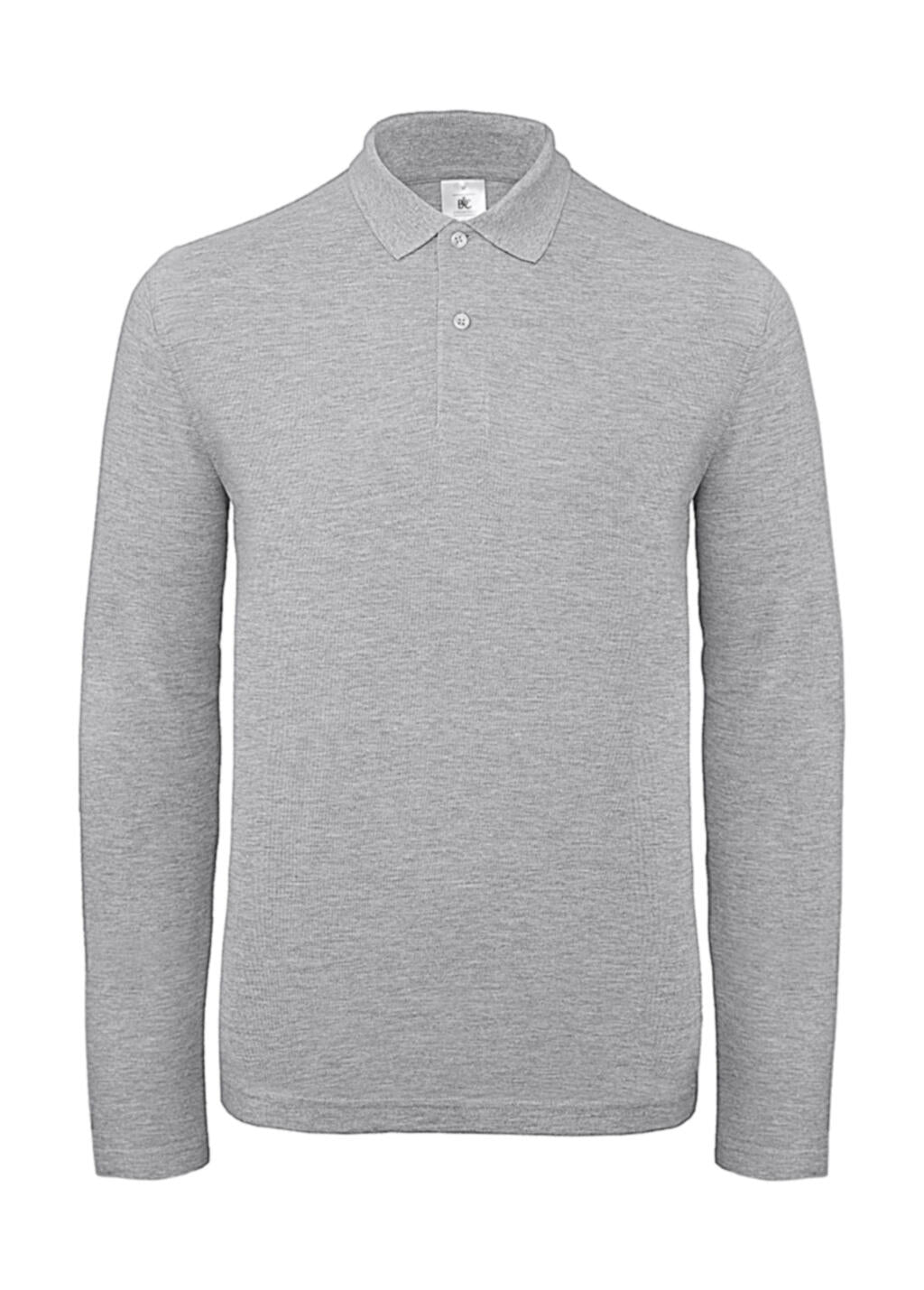 ID.001 LSL Polo in Farbe Heather Grey