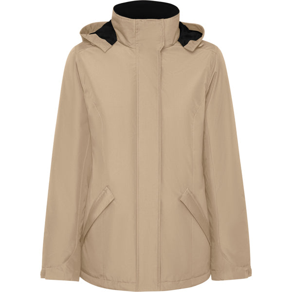 Parka America Woman in Farbe Dark Sand