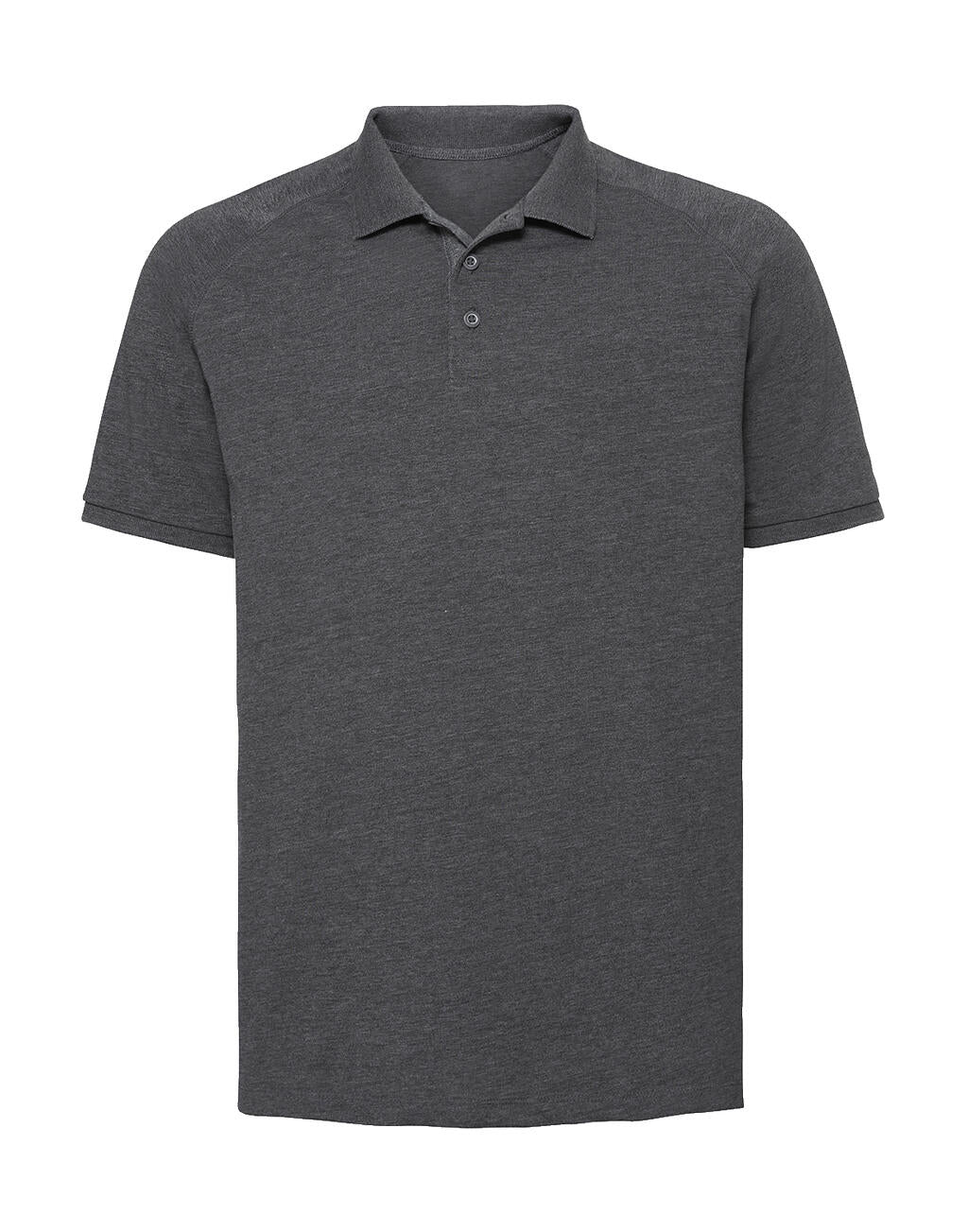 Men's HD Raglan Polo in Farbe Grey Marl