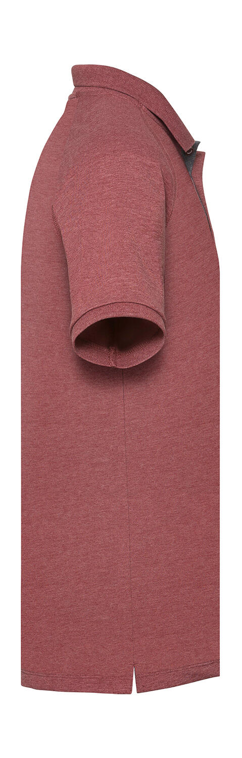 Men's HD Raglan Polo in Farbe White