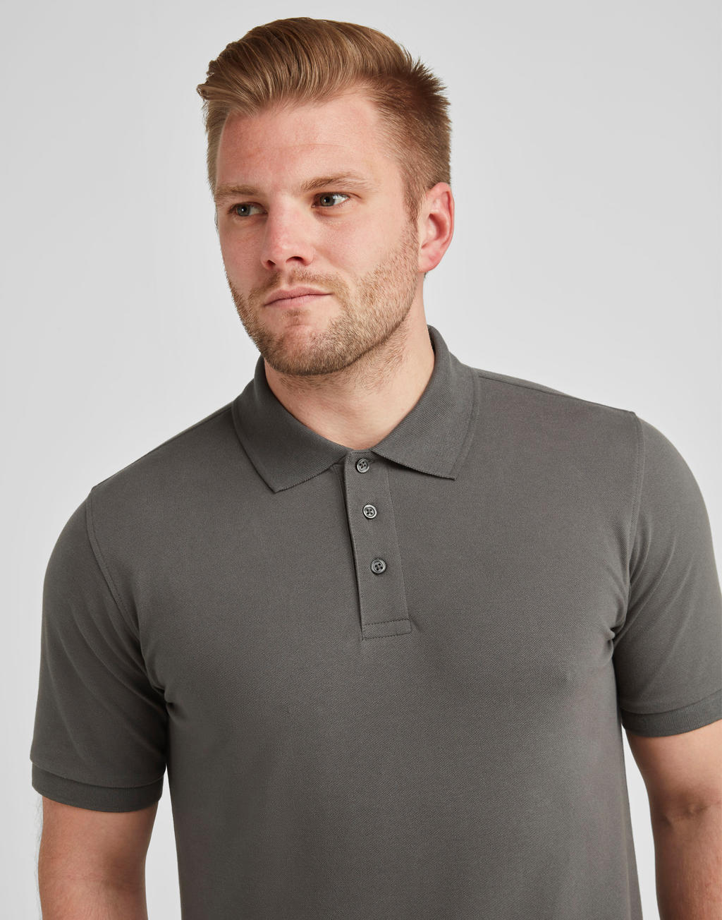 Signature Stretch Tagless Polo in Farbe White