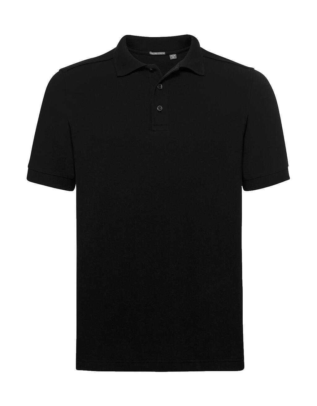 Men's Tailored Stretch Polo in Farbe Black