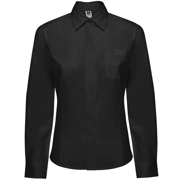 Langärmeliges Shirt Sofia Woman in Farbe Black