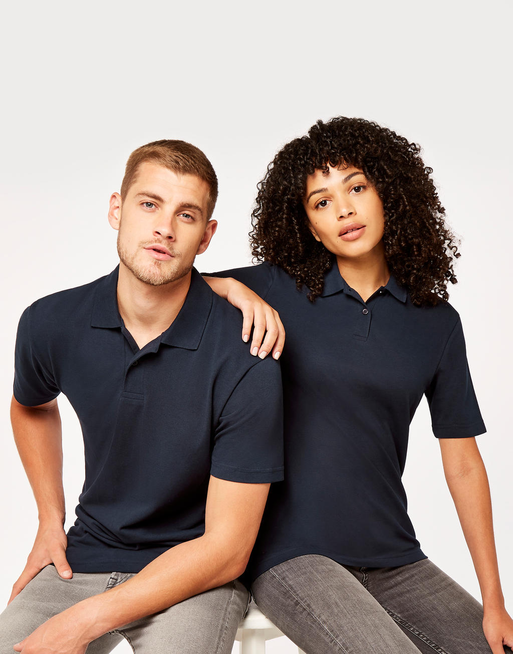 Men's Regular Fit Workforce Polo in Farbe White