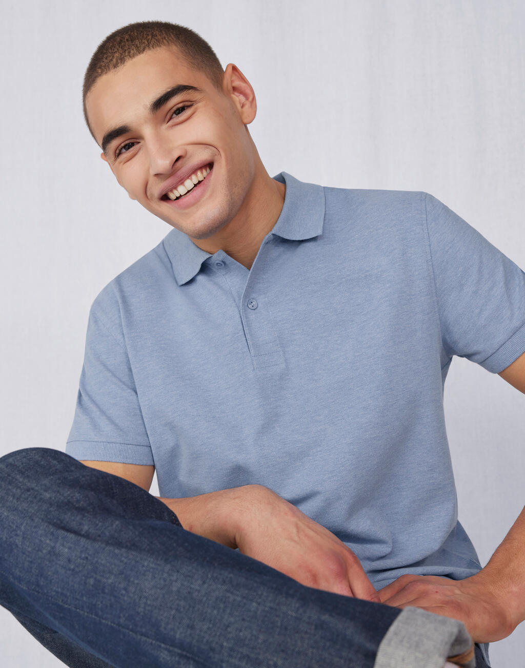 Poloshirt B&C My Polo 210 PU426 529420002 in Blau