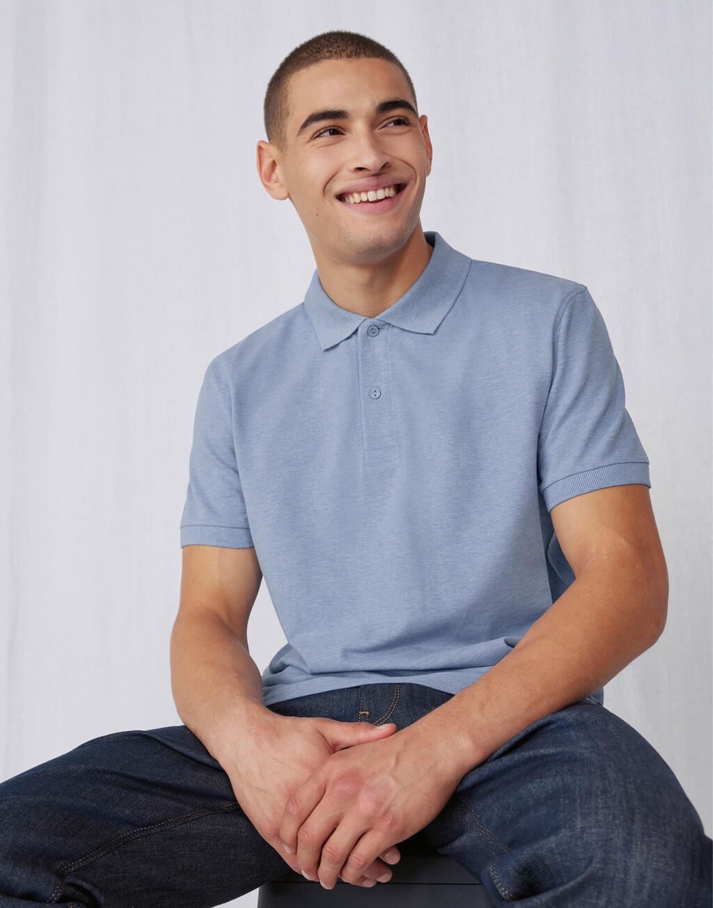 Poloshirt B&C My Polo 210 PU426 529420002 in Blau