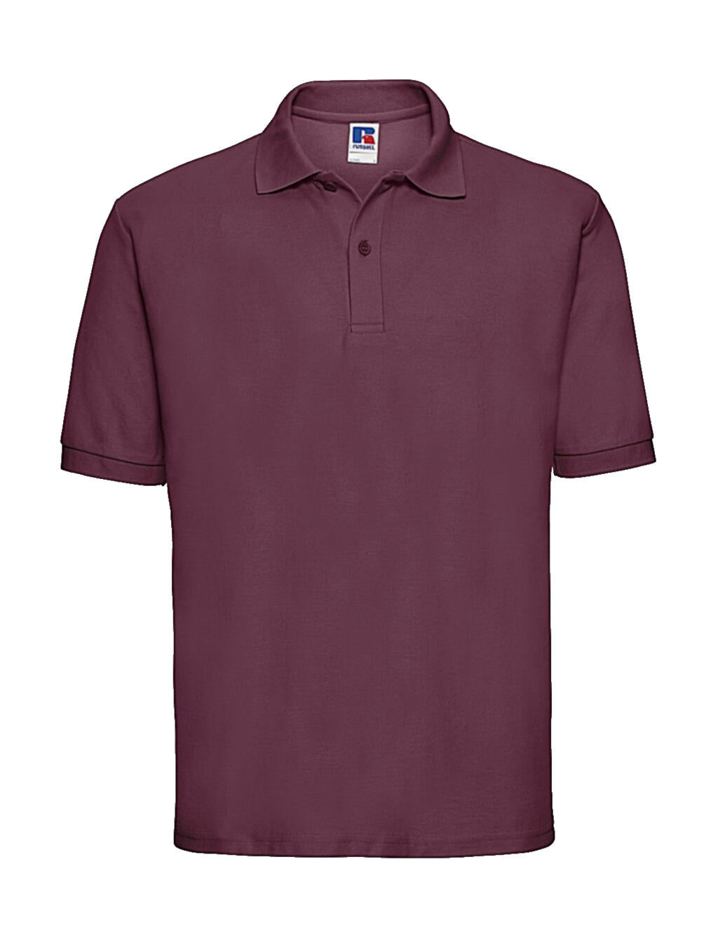 Men's Classic Polycotton Polo in Farbe Burgundy